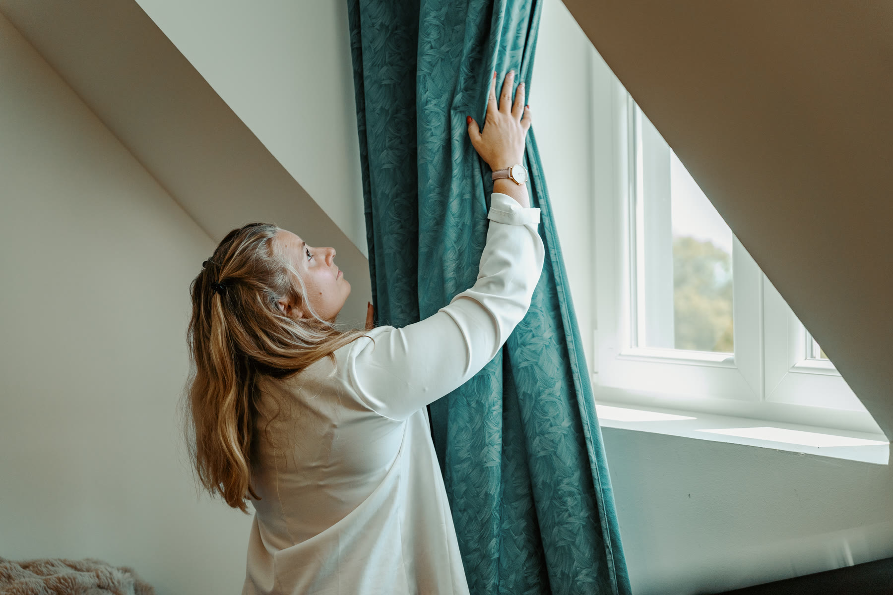 Orlane prépare et met en scène un logement en Alsace